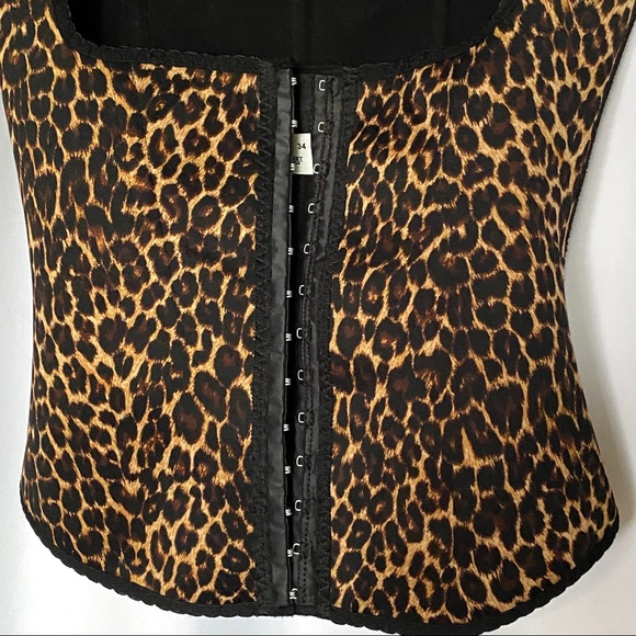 Leopard Print Corset Top/Body Shaper - Picture 5 of 9